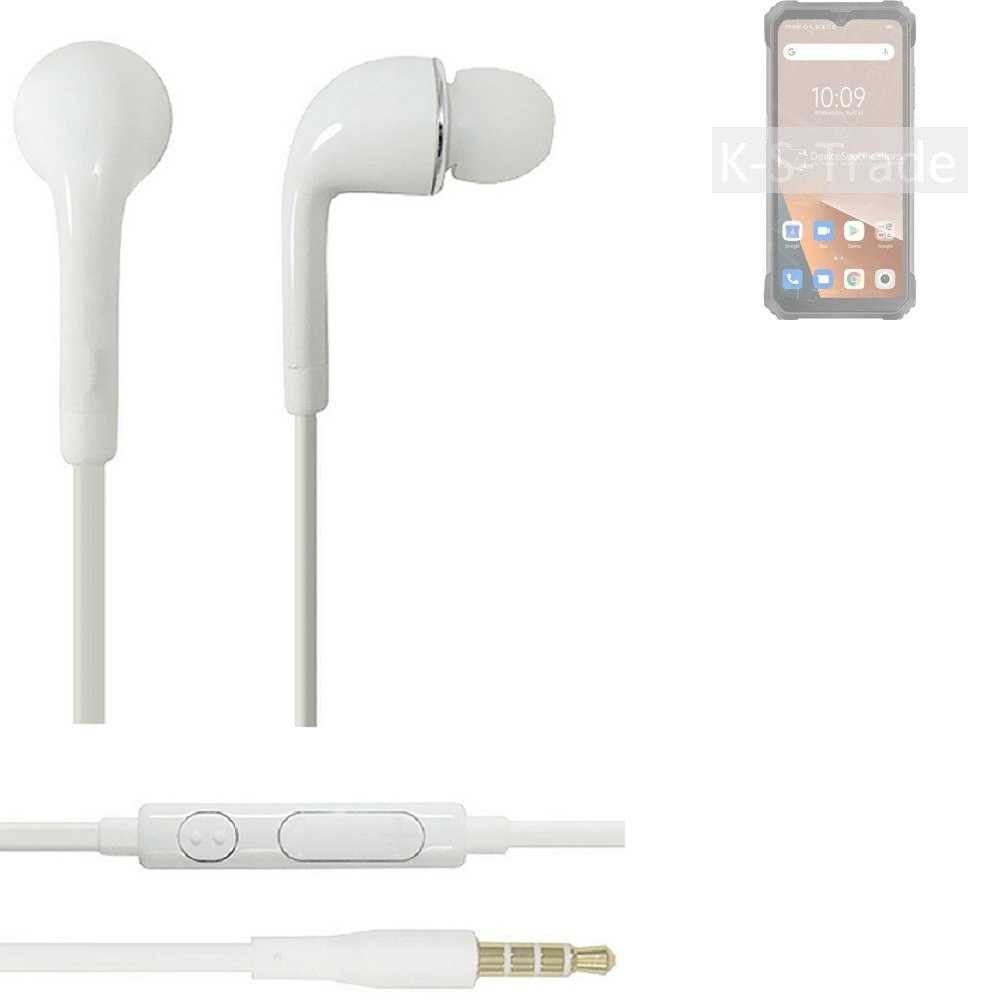 K-S-Trade für Blackview BL8800 5G In-Ear-Kopfhörer (Kopfhörer Headset mit Mikrofon u Lautstärkeregler weiß 3,5mm)