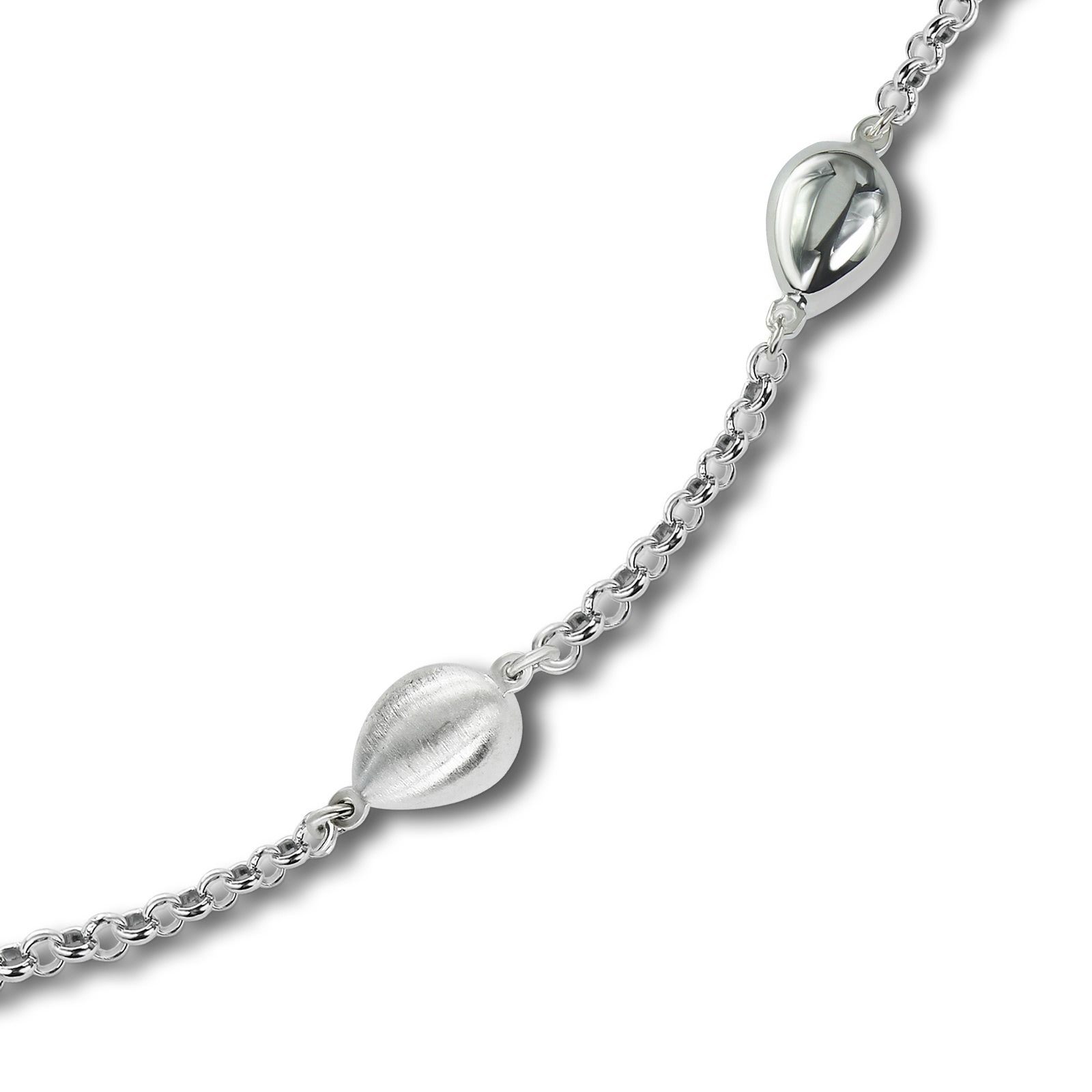 Balia Silberarmband Armband Damen 19,1cm, (Tropfen) Silber silber matt/glanz 925 (Armband), Damenarmband Silber, Balia Sterling 925 ca. Farbe: