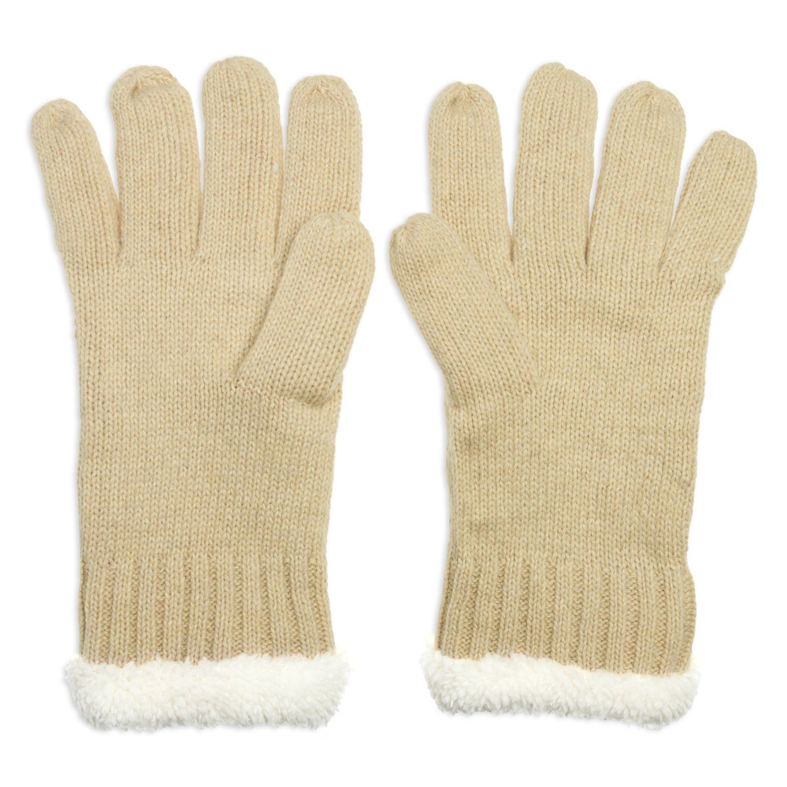 Caspar Strickhandschuhe GLV009 warm gefütterte Damen Strick Handschuhe günstig online kaufen