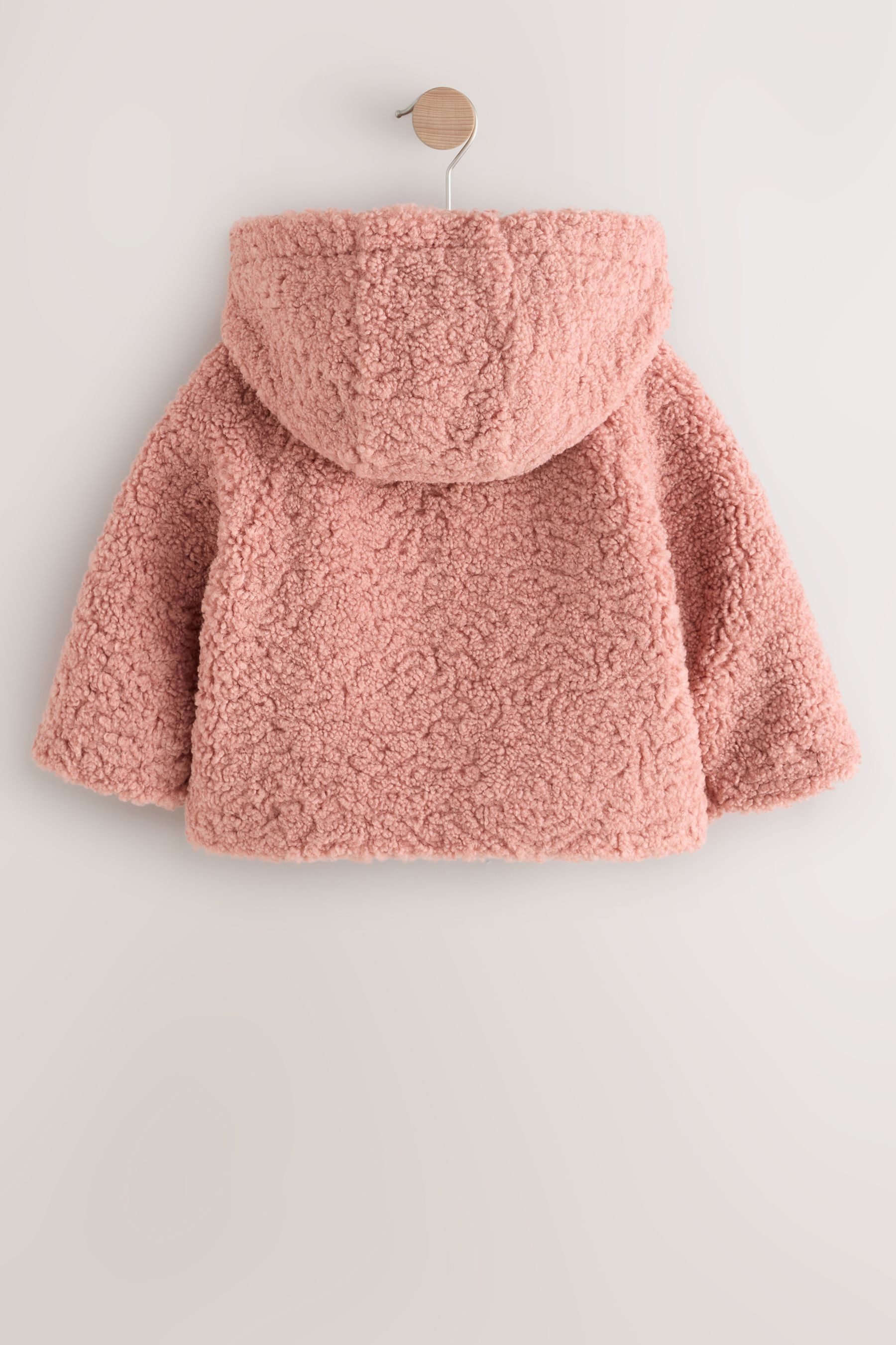 Next Fleecejacke Lange Teddyfell-Jacke mit Kapuze günstig online kaufen
