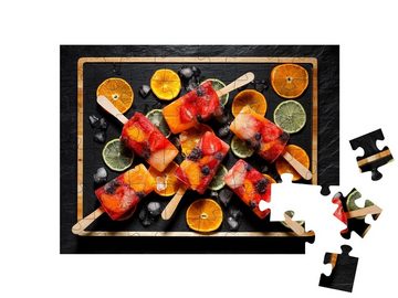 puzzleYOU Puzzle Fruchteis aus verschiedenen Früchten mit Limonade, 48 Puzzleteile, puzzleYOU-Kollektionen Essen und Trinken