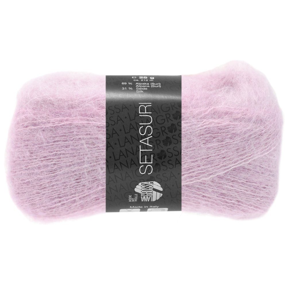LANA GROSSA SETASURI Häkelwolle, 212 m (Feines Lace-Garn aus Alpaka (Suri) und Seide), 25 g
