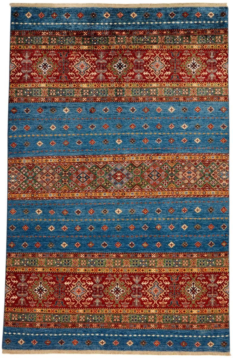 Orientteppich Arijana Shaal 201x309 Handgeknüpfter Orientteppich, Nain Trading, rechteckig, Höhe: 5 mm