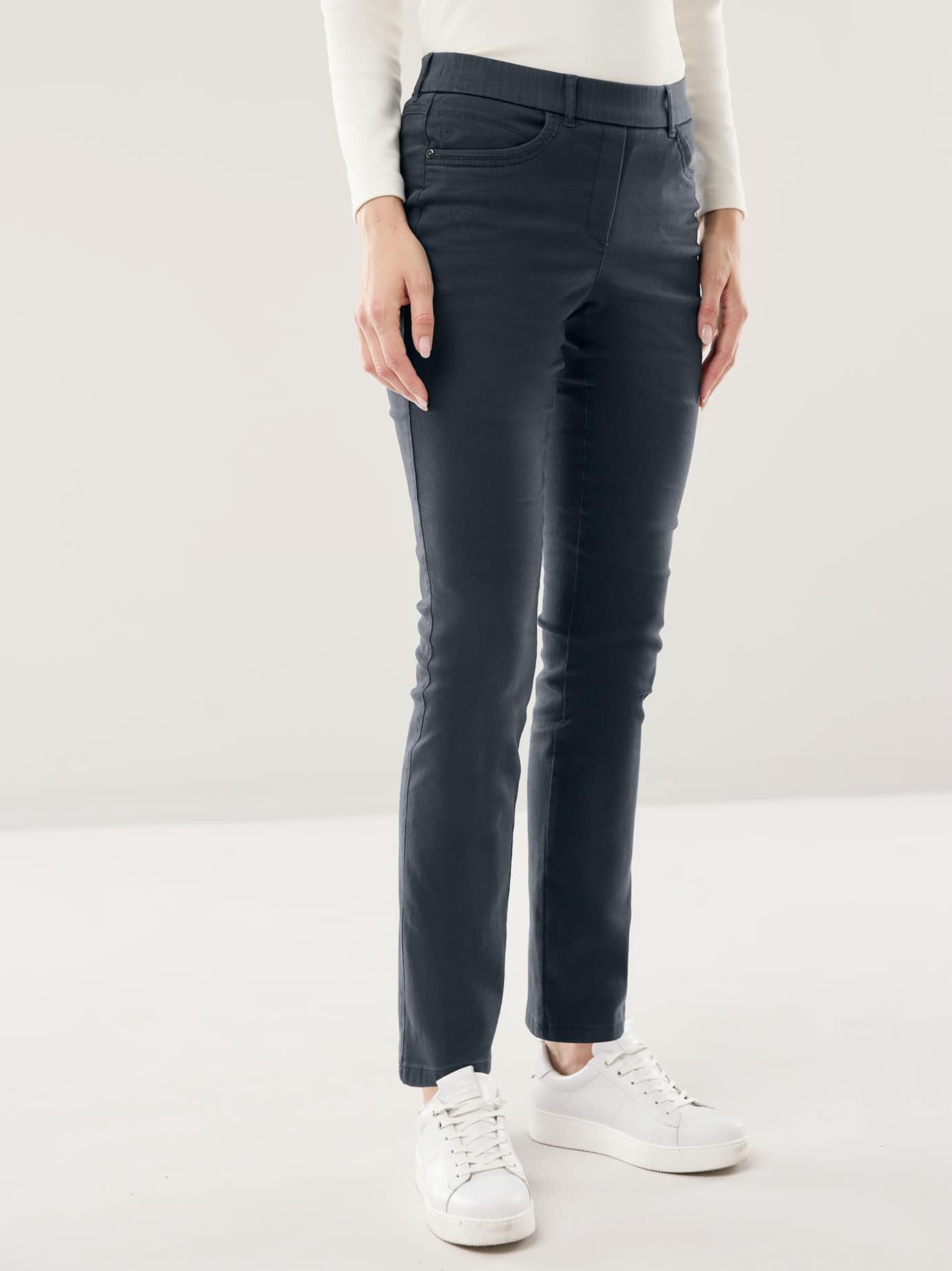 Walbusch Thermohose Damen Thermo-Extraglatt Baumwollhose, bügelfrei, atmungsaktiv, wärmend