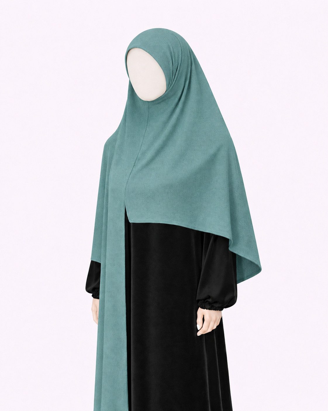 Aymasal Hijab Easy-Hijab Hijab to-go Kopftuch aus Jersey mit Frontnaht, 180 × 70 cm (1-St., Einzelartikel) Schnell & einfach zu binden, elastischer Jersey, ohne Nadeln & Magnete
