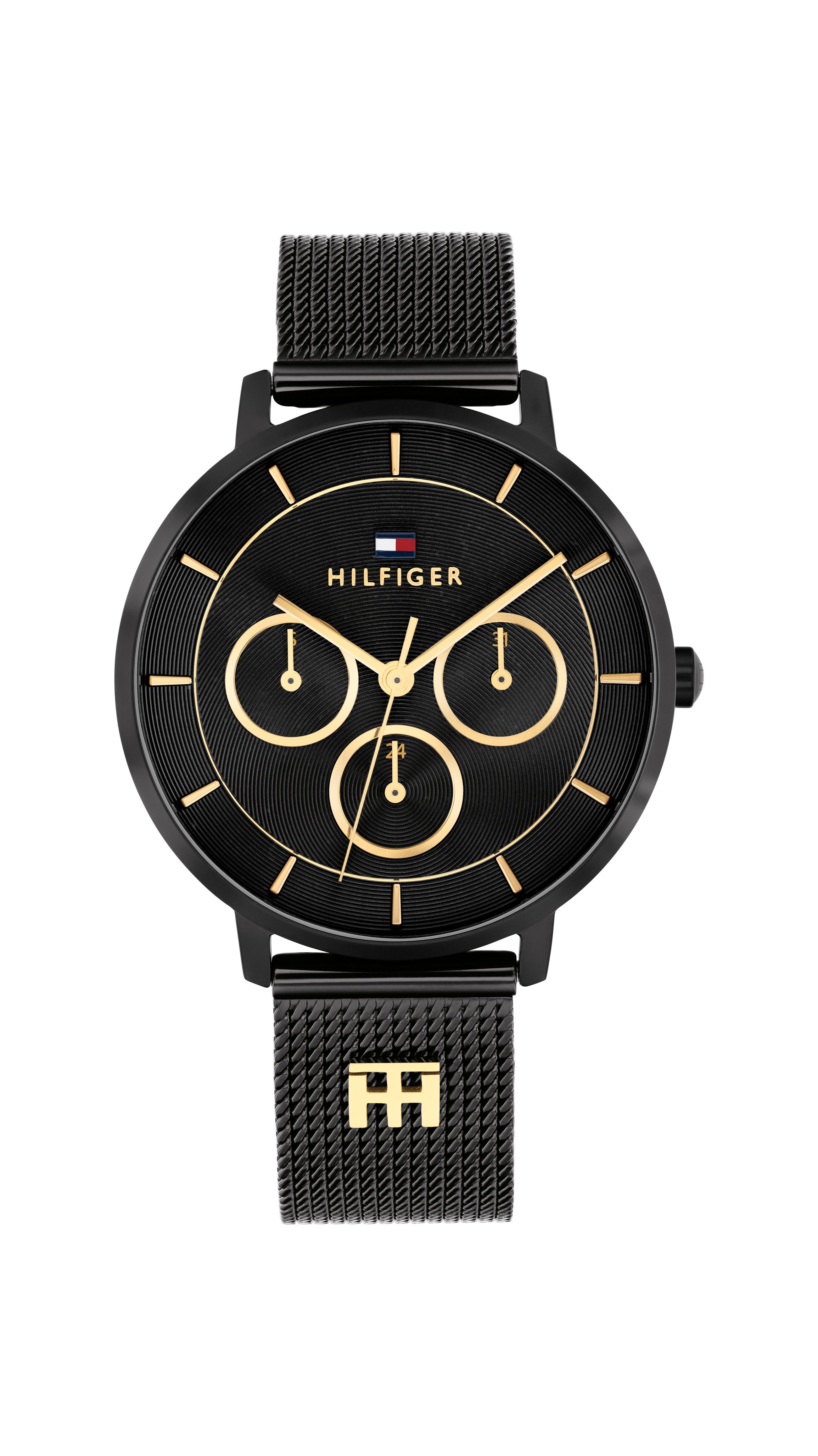 Tommy Hilfiger Multifunktionsuhr Tea 1782882, Quarzuhr, Armbanduhr, Damenuhr, Edelstahlarmband, analog