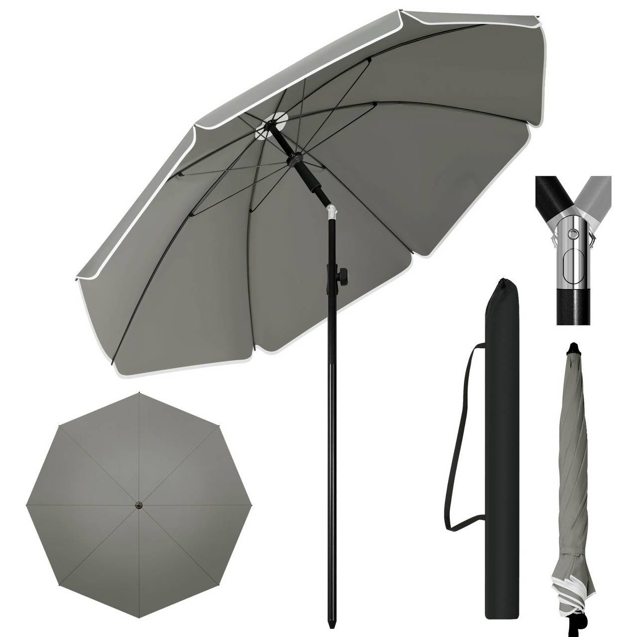 Woltu Esszimmerstuhl, Strandschirm UV-beständig, höhenverstellbar, 45° günstig online kaufen
