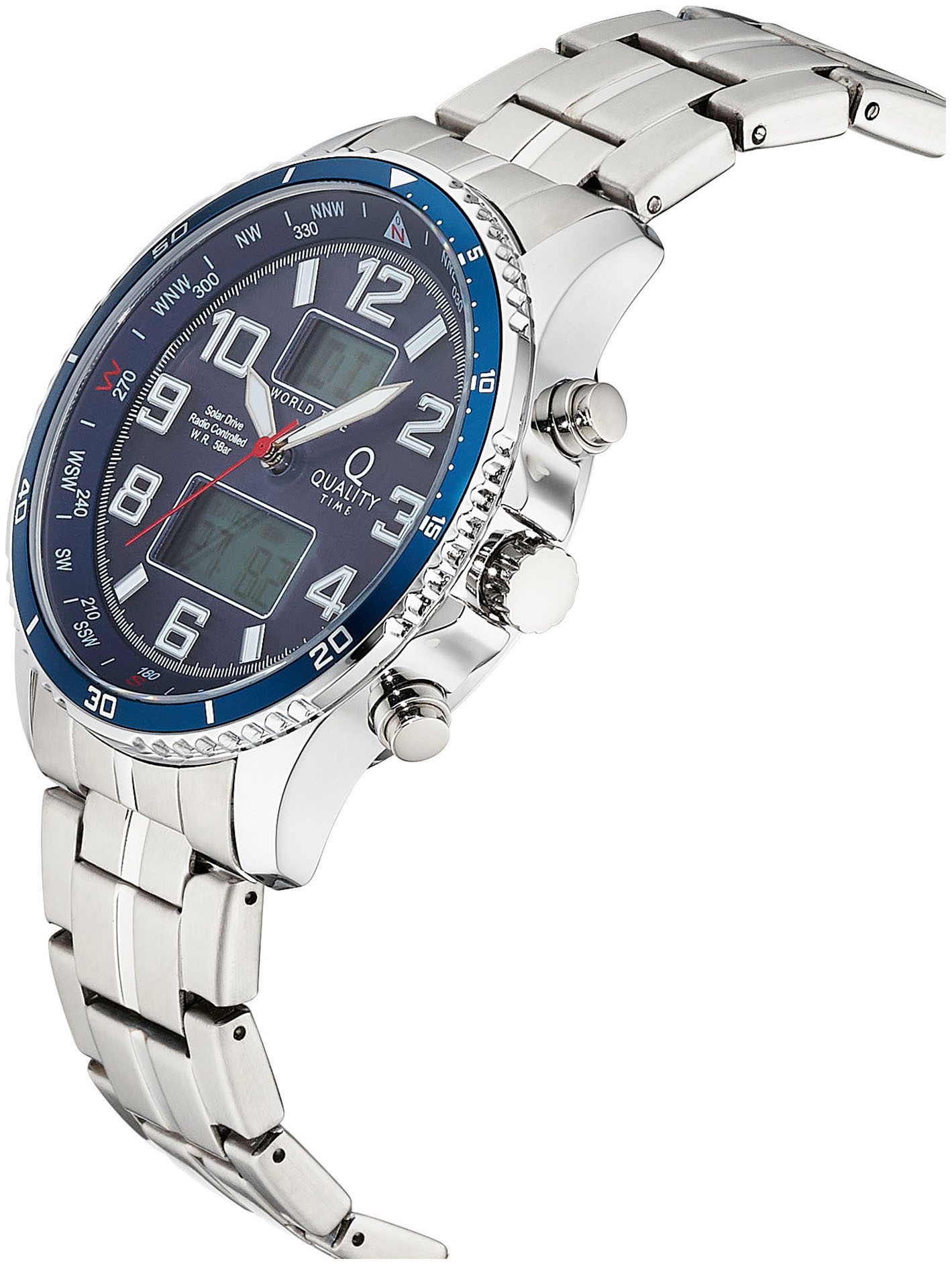 QUALITY TIME Funk-Multifunktionsuhr QGA-11626-32M, Armbanduhr, Solar, günstig online kaufen