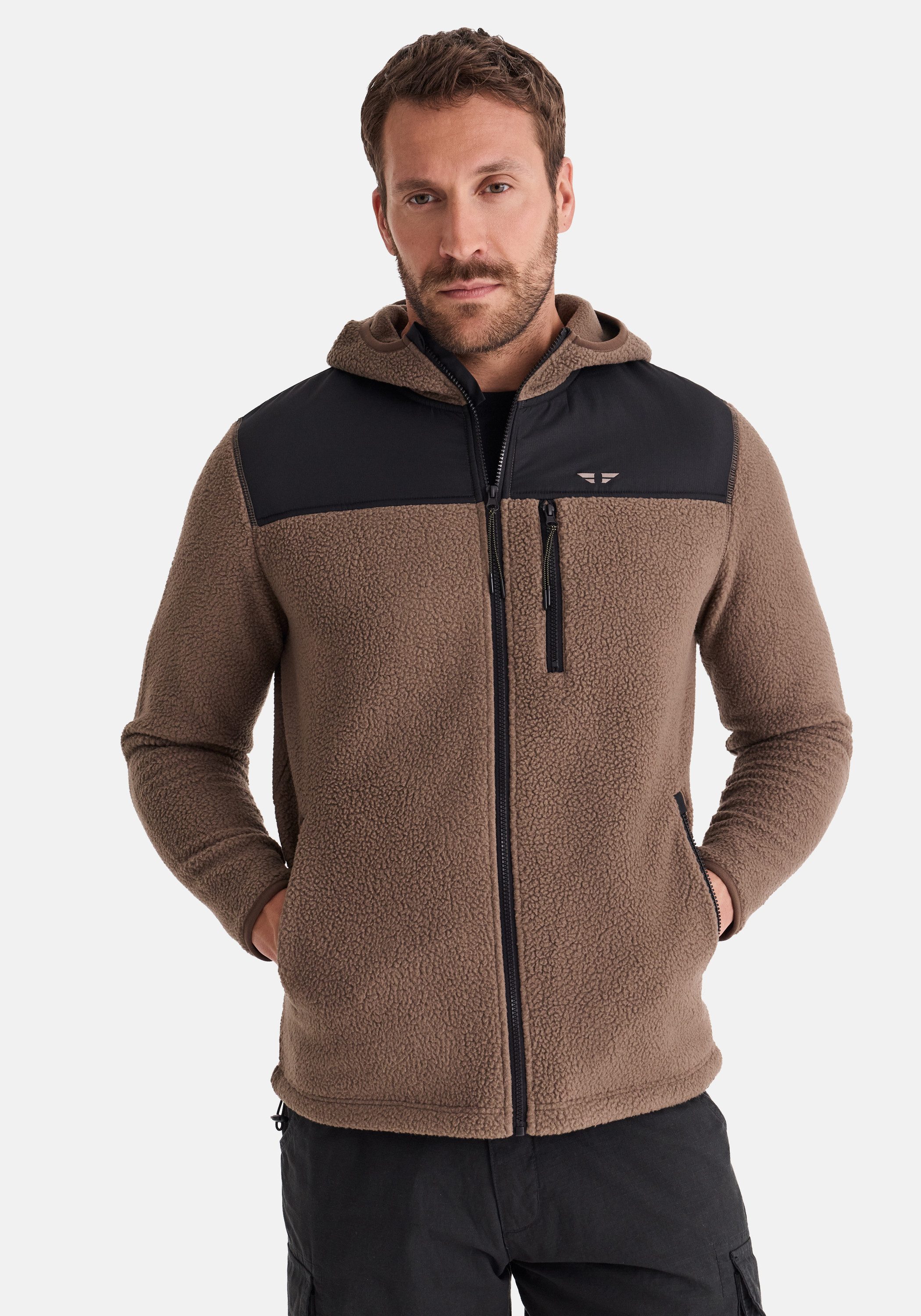 HERO by John Medoox Sweatjacke JEAN Teddyfleecejacke Hoody Teddyfleecejacke Hoody für Herren