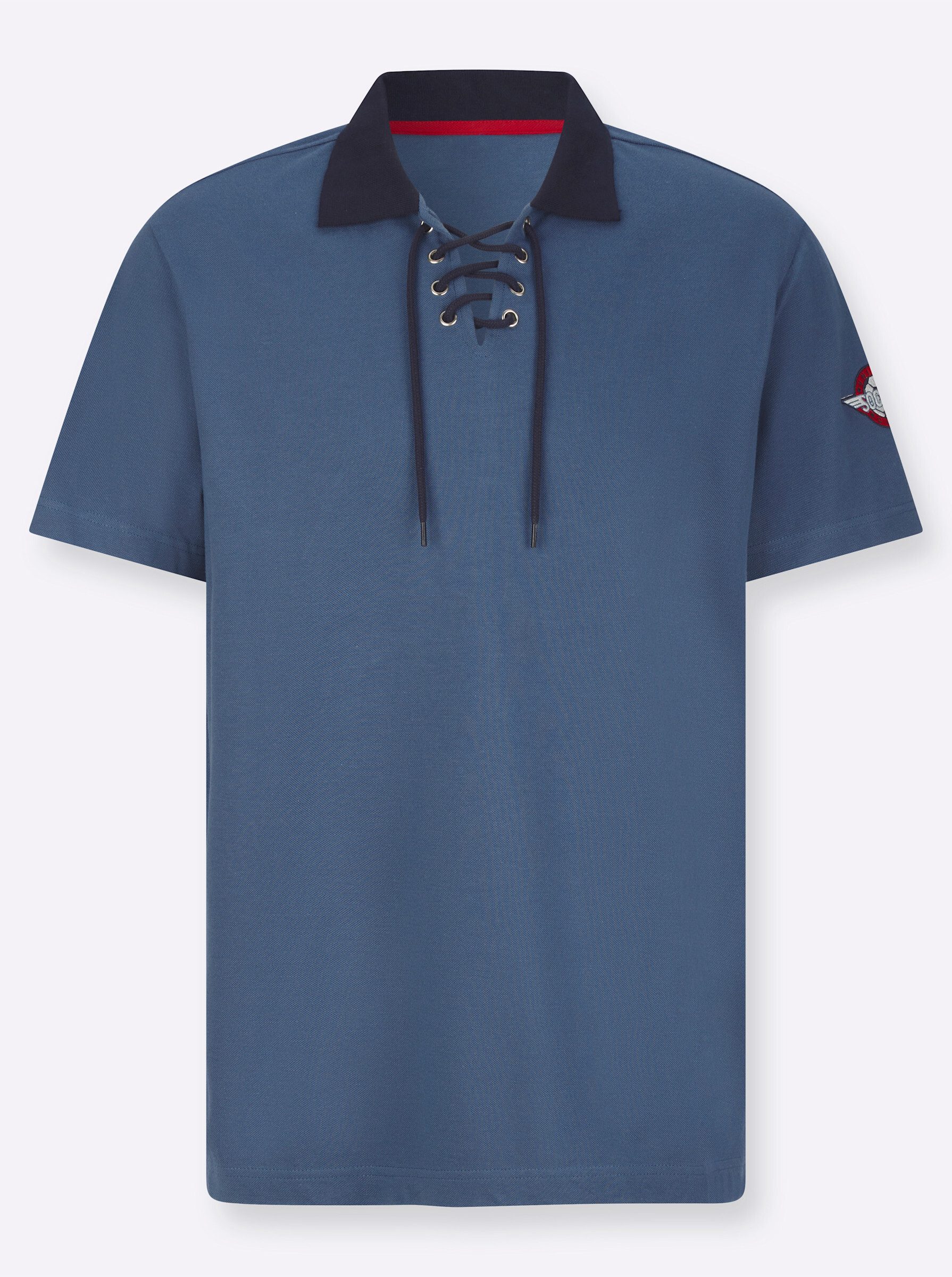 Sieh an! T-Shirt Kurzarm-Poloshirt Kurzarm
