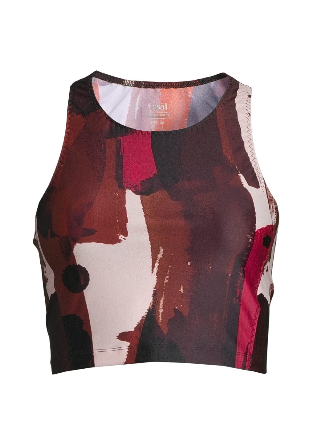 Casall Tanktop Paint Printed Crop Top Painted Red