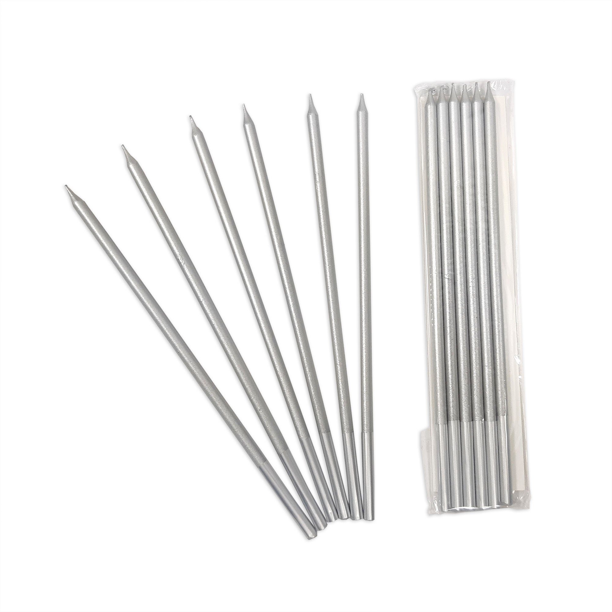 Frau WUNDERVoll Muffinform 12 Geburtstagskerzen silber, (12-tlg)