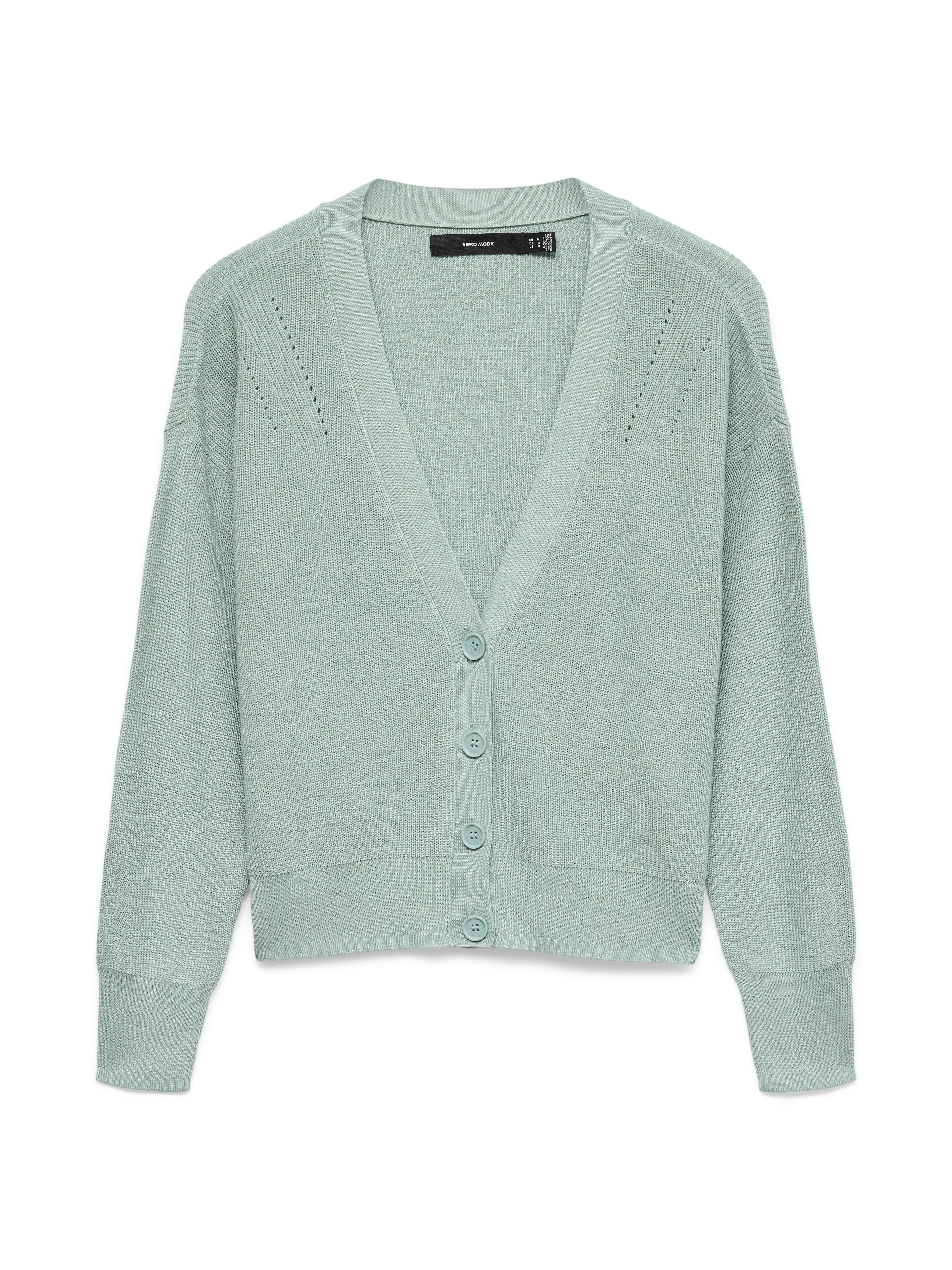 Strickjacke VMNEWLEXSUN LS SHORT V-NECK CAR GA NOOS
