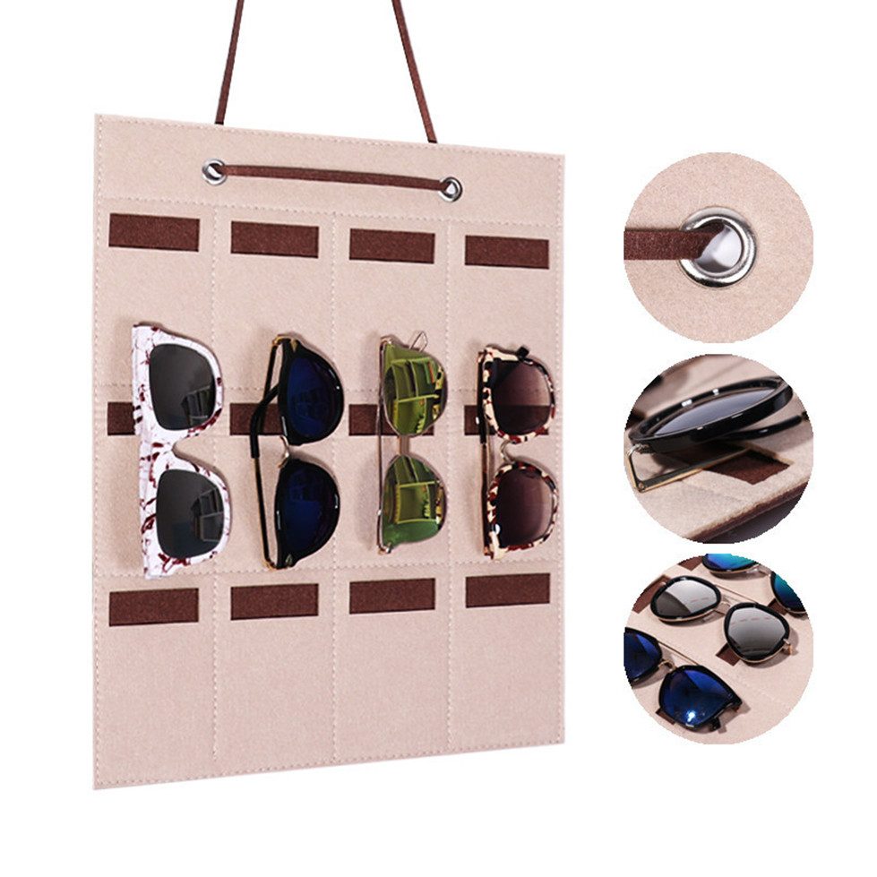 Coonoor Organizer Sonnenbrille Aufbewahrungsbox Hängender Brillenbeutel günstig online kaufen
