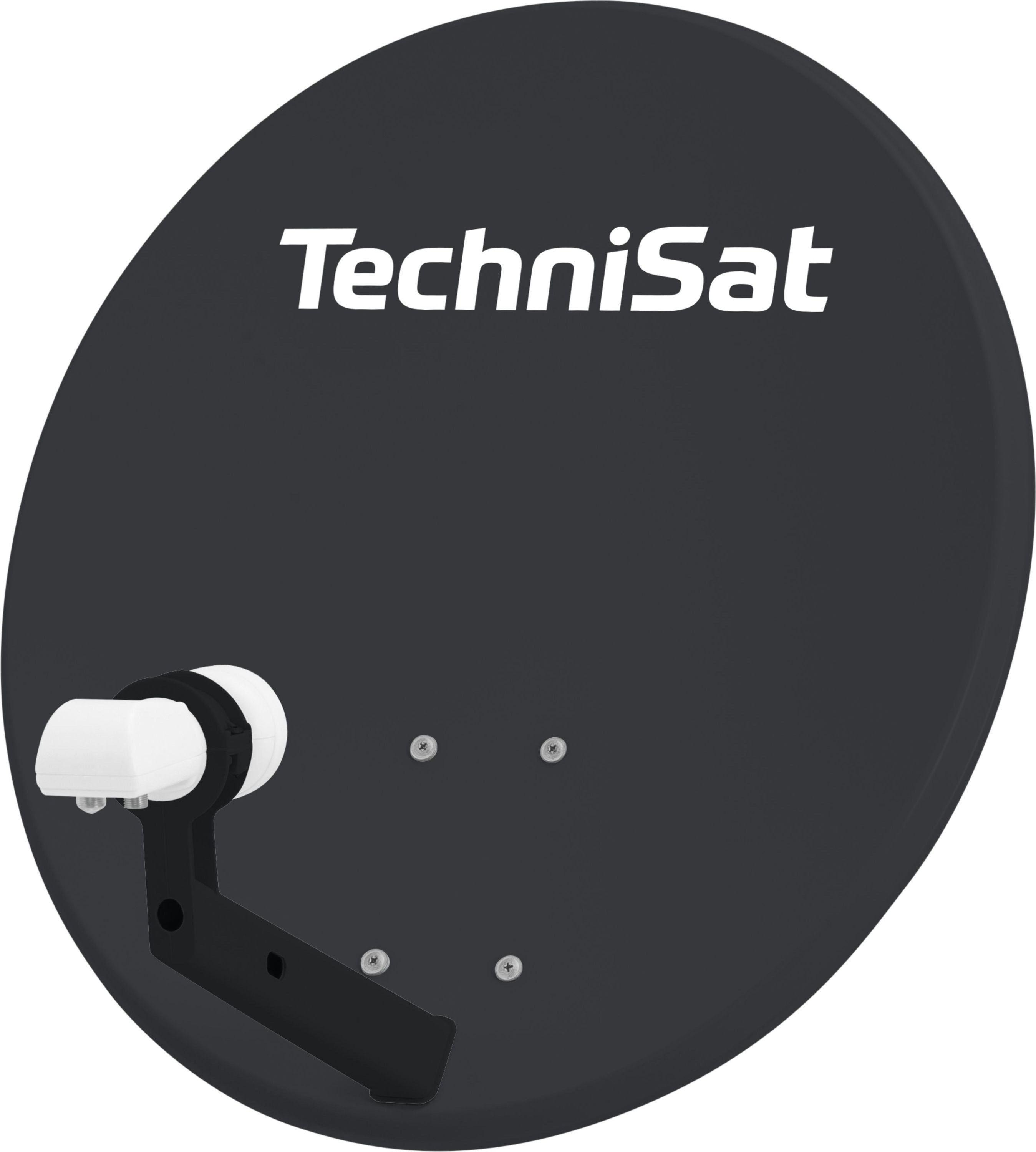 TechniSat TECHNITENNE 60 mit Twin-LNB Sat-Spiegel (60 cm, Stahl)