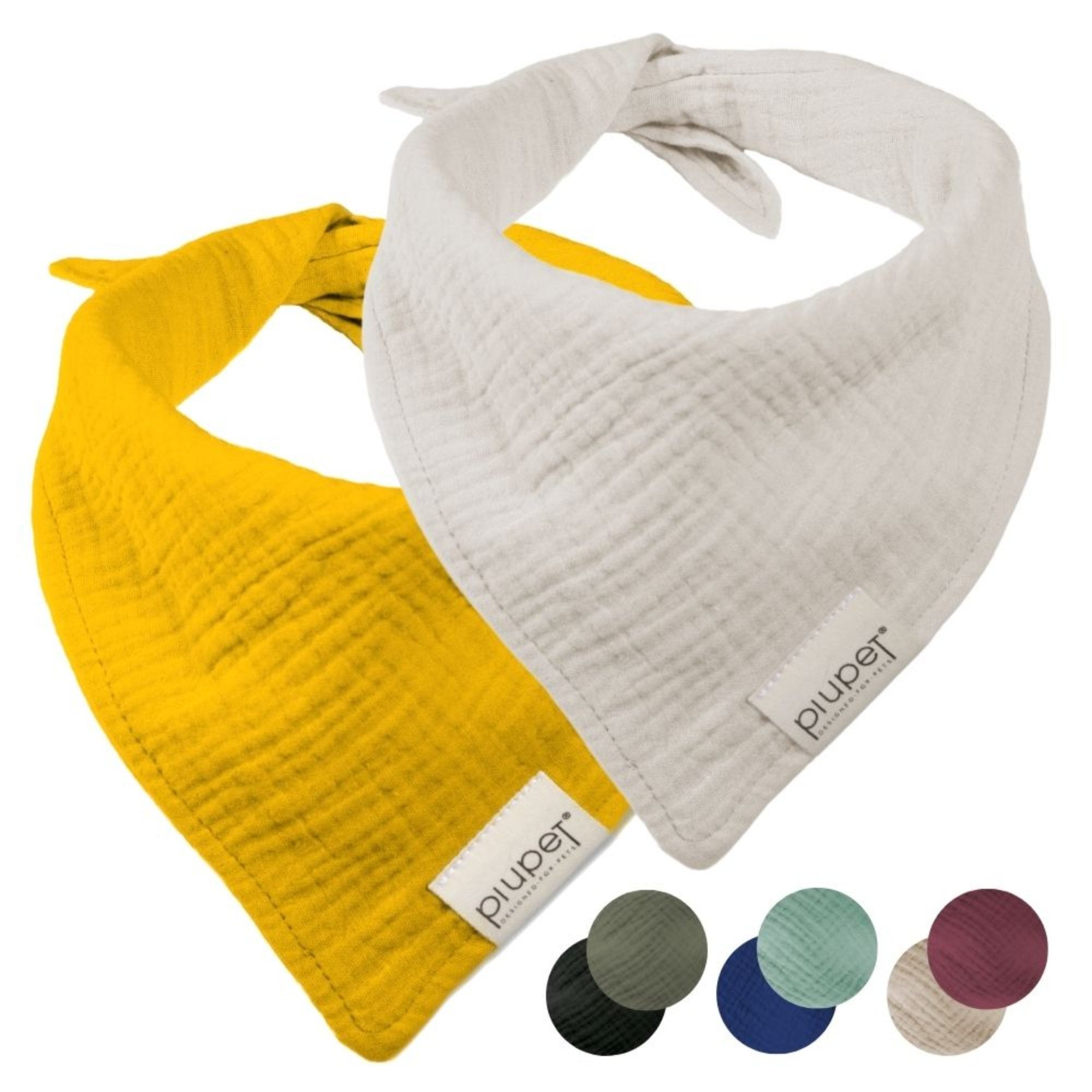 Piupet Tier-Halstuch Hundehalstuch I 2er Set Hundehalstücher I Hundezubehör I 58x40x40cm, zum Binden von Piupet
