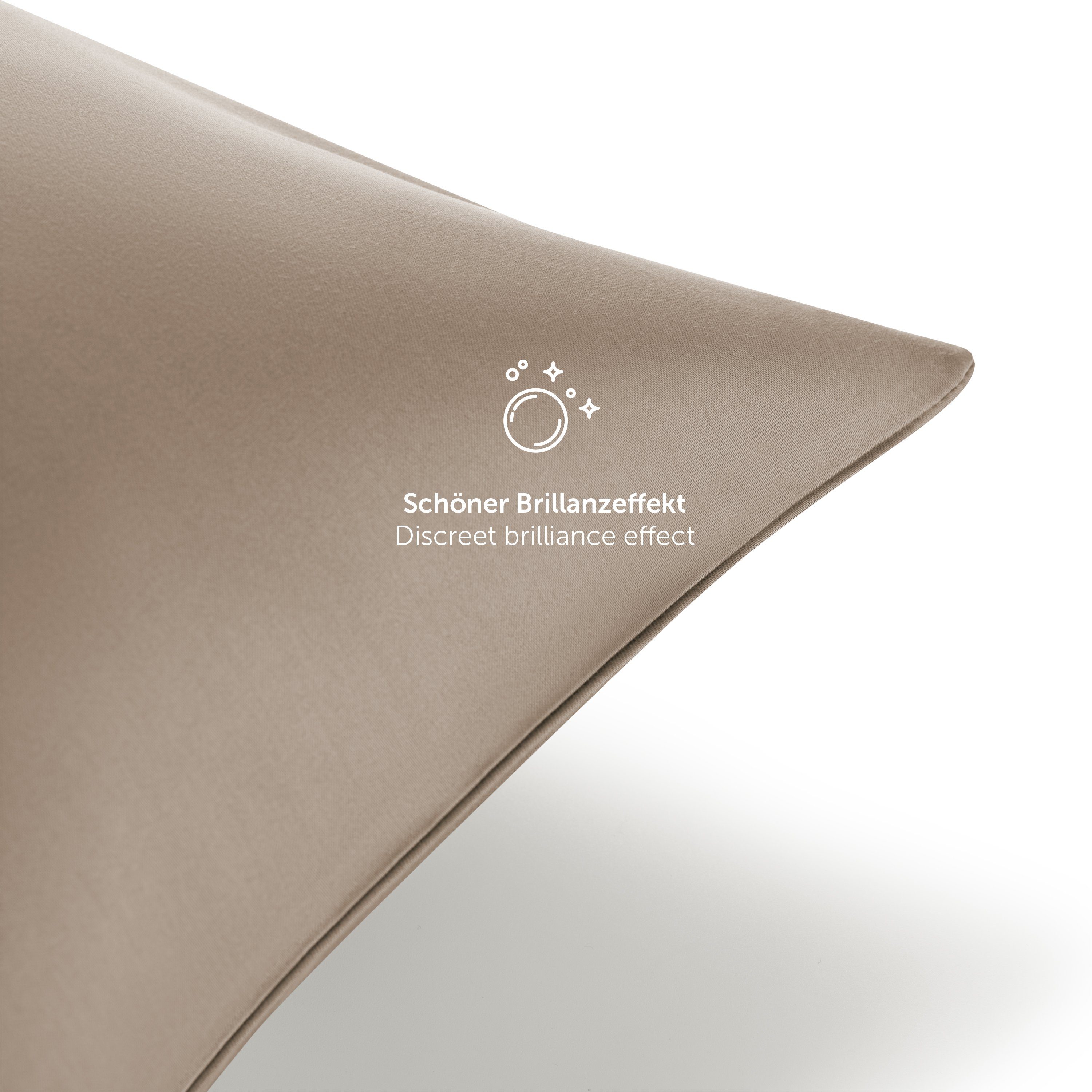 Blumtal Kissenbezüge Premium Mako Satin Kissenbezug, superweich aus 100% Ba günstig online kaufen