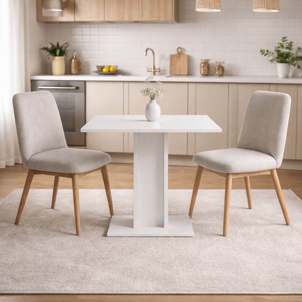OTTO home Esstisch Square Säulentisch, Küchentisch, Bistrotisch, Kompakt-Esstisch, Quadratischer Esstisch; verschiedene Farben erhältlich; Breite: 70 cm