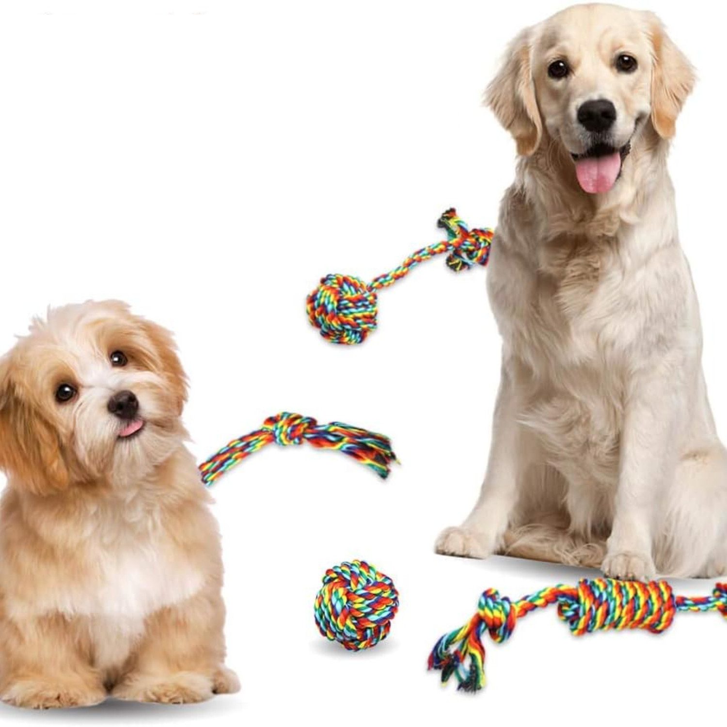 BYSURE Tier-Intelligenzspielzeug, (4-tlg) Hundespielzeugseil Zahnspielzeugs günstig online kaufen