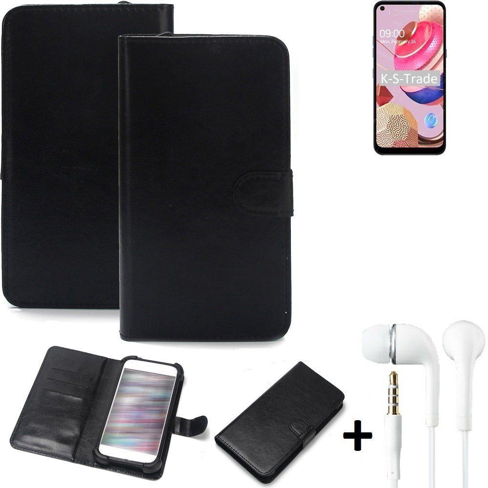 K-S-Trade Handyhülle für LG Electronics K51S, Wallet Case Handyhülle Schutzhülle Flip cover Flipstyle Tasche