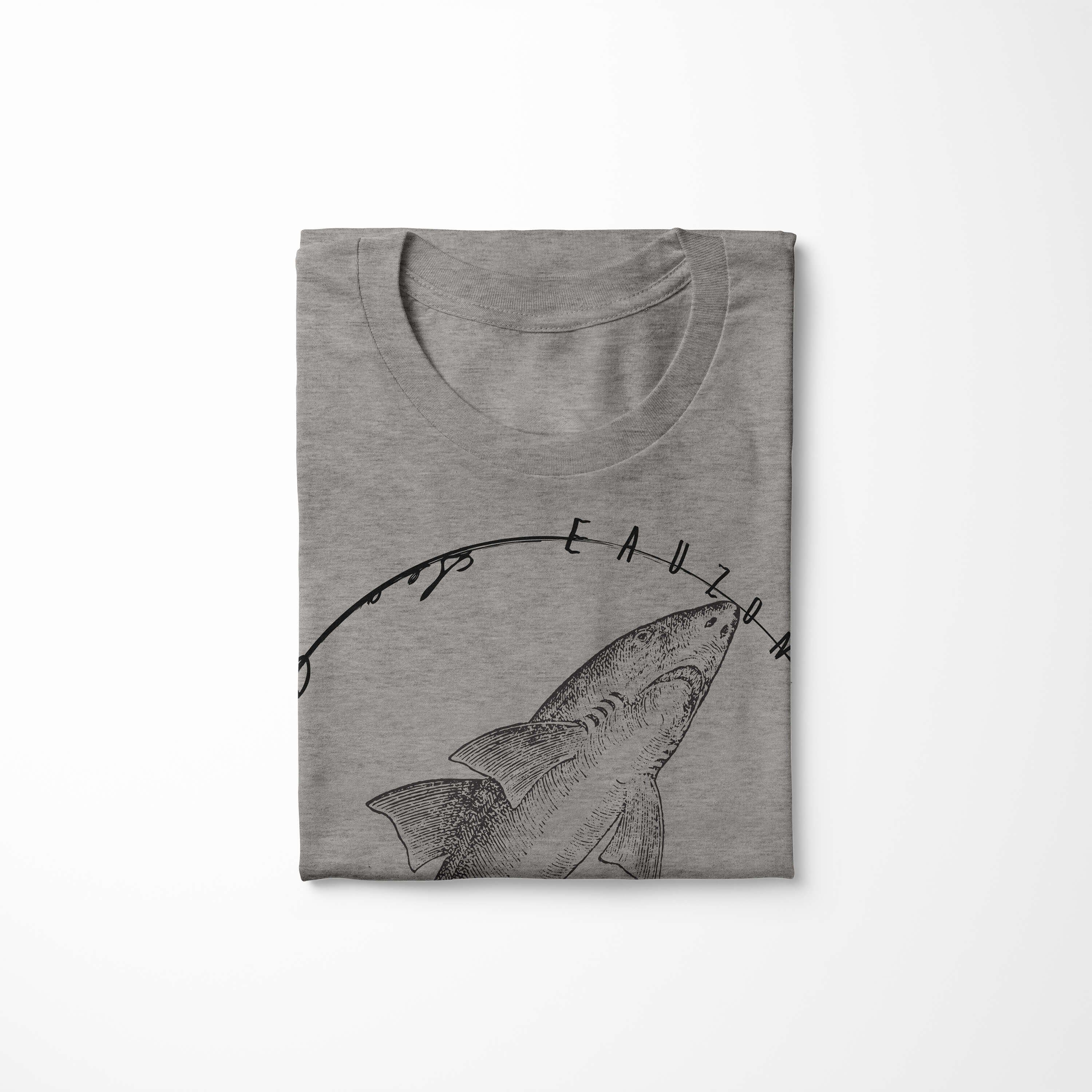Struktur Fische Schnitt sportlicher Creatures, Art Sea - Ash Sinus Tiefsee T-Shirt Serie: feine Sea / und T-Shirt 095