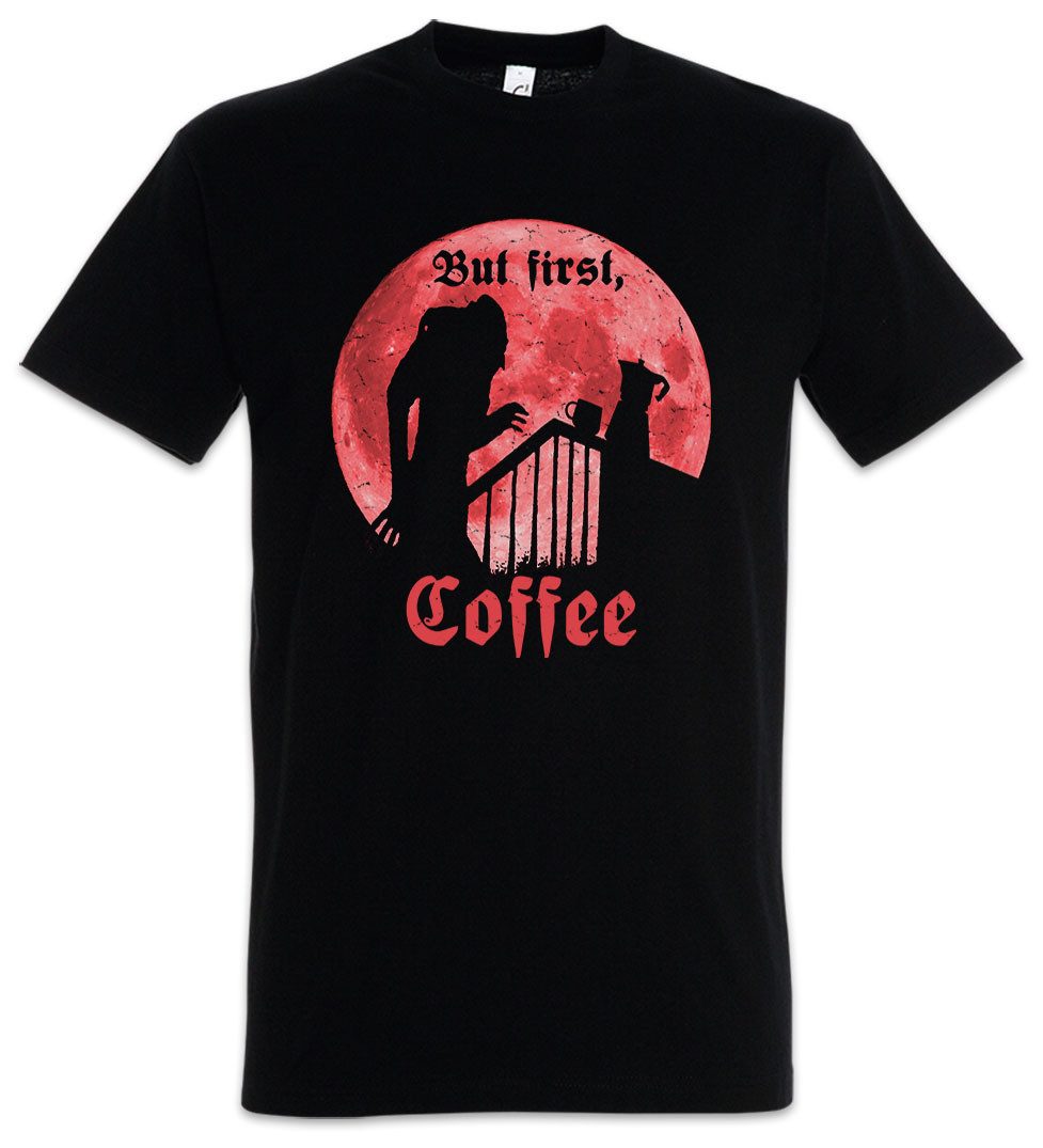 Urban Backwoods Print-Shirt Nosferatu Coffee Herren T-Shirt Vampir Vampire Kinski Schreck Horror (1-tlg) Murnau Lugosi Kaffee Movie