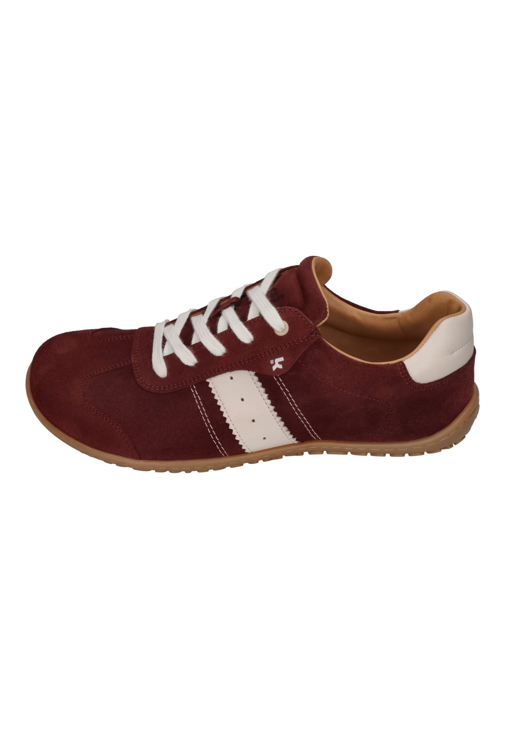 KOEL ILO SUEDE 3.0 Barfußschuh Bordo white