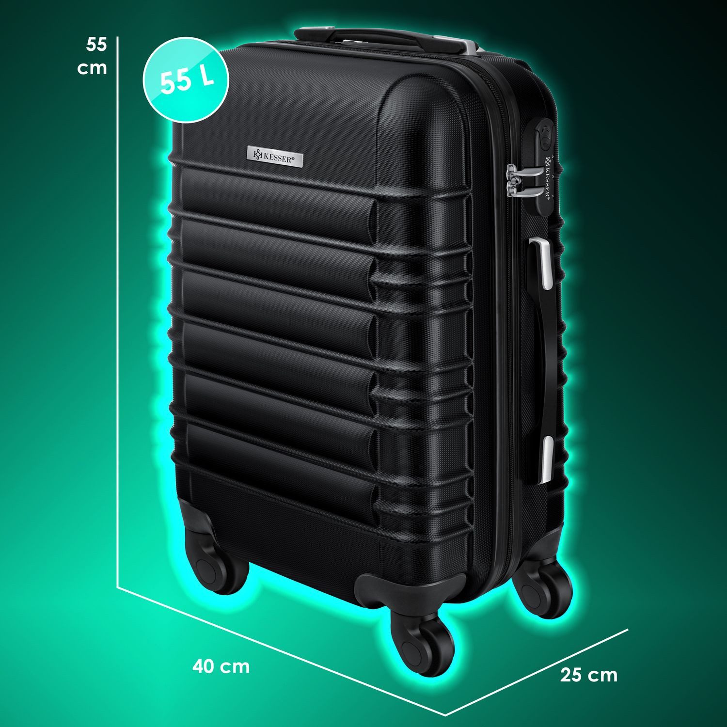 KESSER Kofferset, (1 tlg), Reisekoffer Hartschalen-Koffer Inkl. Kofferwaage günstig online kaufen