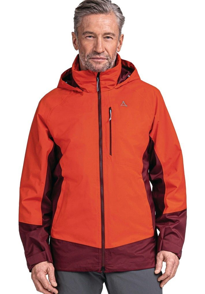 Funktionsjacke Trekking-Wanderjacke ZipIn Stanzach (wasserdicht) rot Herren