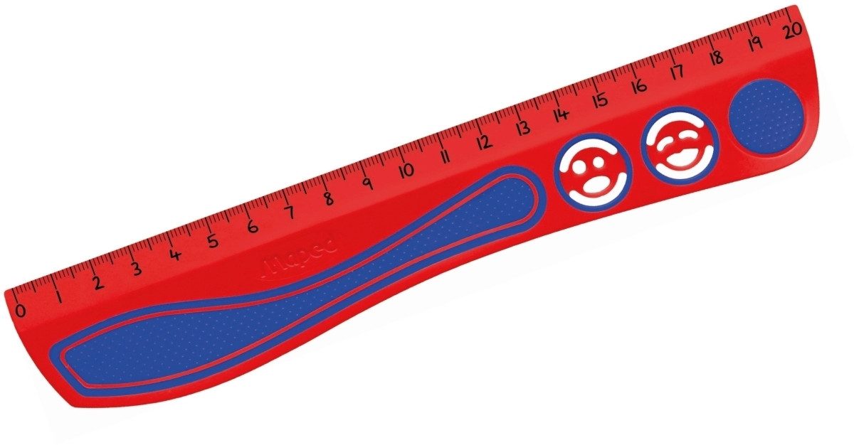 MAPED Lineal Lineal Kidy Grip 67% recycelter Kunststoff 20 cm sortiert