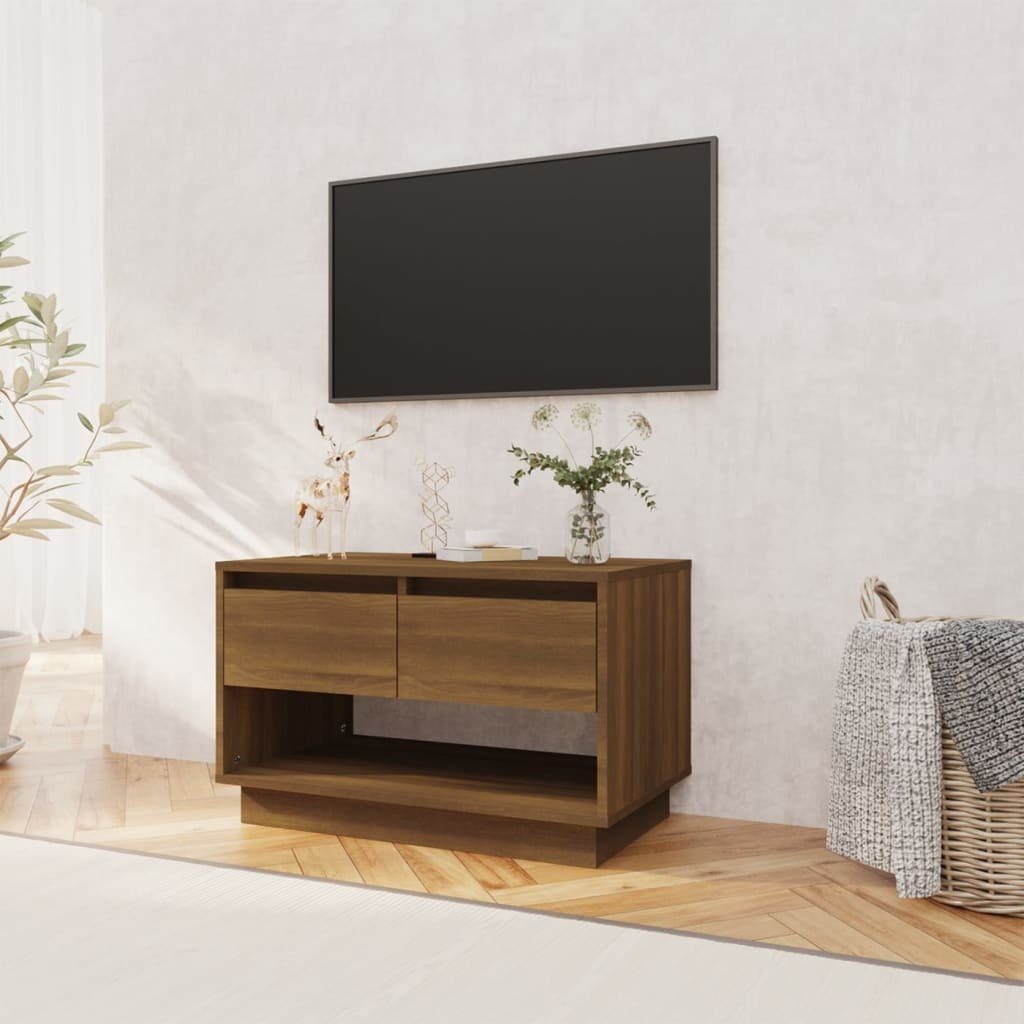 Holzwerkstoff Braun 70x41x44 cm TV-Schrank furnicato Eichen-Optik