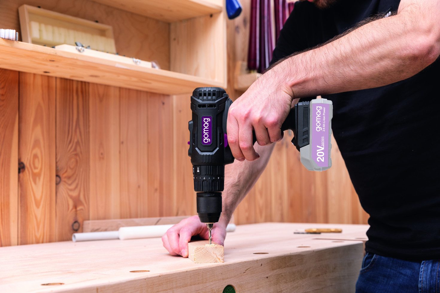 Scheppach Akku-Schlagschrauber Gomag Akku-Schlagbohrschrauber GO-SBS45 20 V inkl.