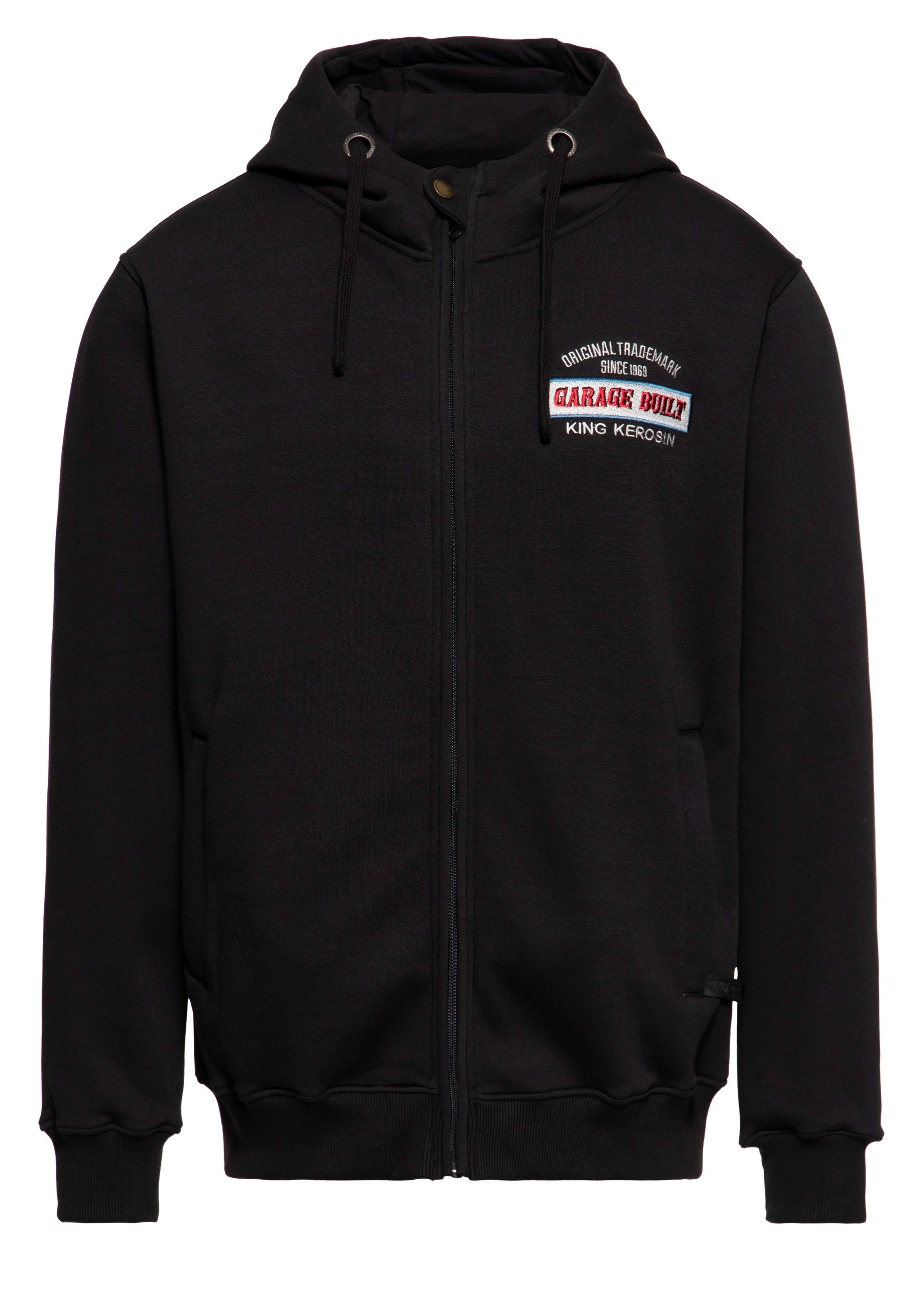 KingKerosin Kapuzensweatjacke Garage Built (1-tlg) mit großem Rückenpatch