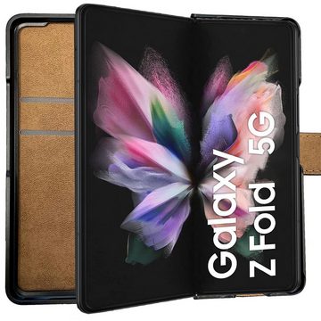 CoolGadget Handyhülle Book Case Handy Tasche für Samsung Galaxy Z Fold 4 7,6 Zoll, Hülle Klapphülle Flip Cover für Galaxy Z Fold 4 Schutzhülle stoßfest