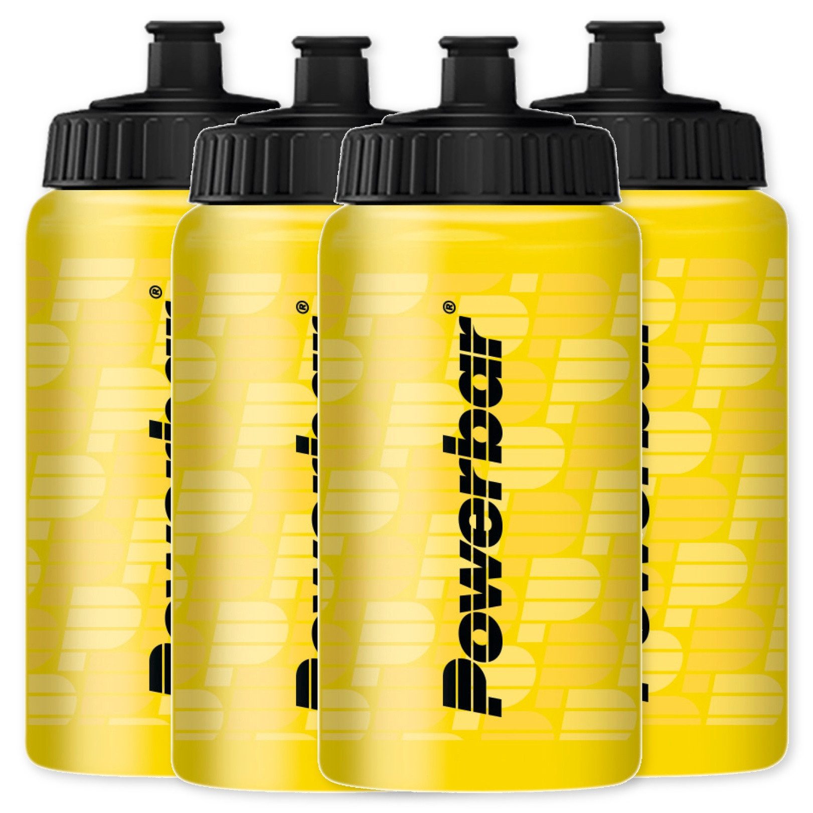 PowerBar Trinkflasche Sporttrinkflasche 4 x 500 ml gelb auslaufsicher