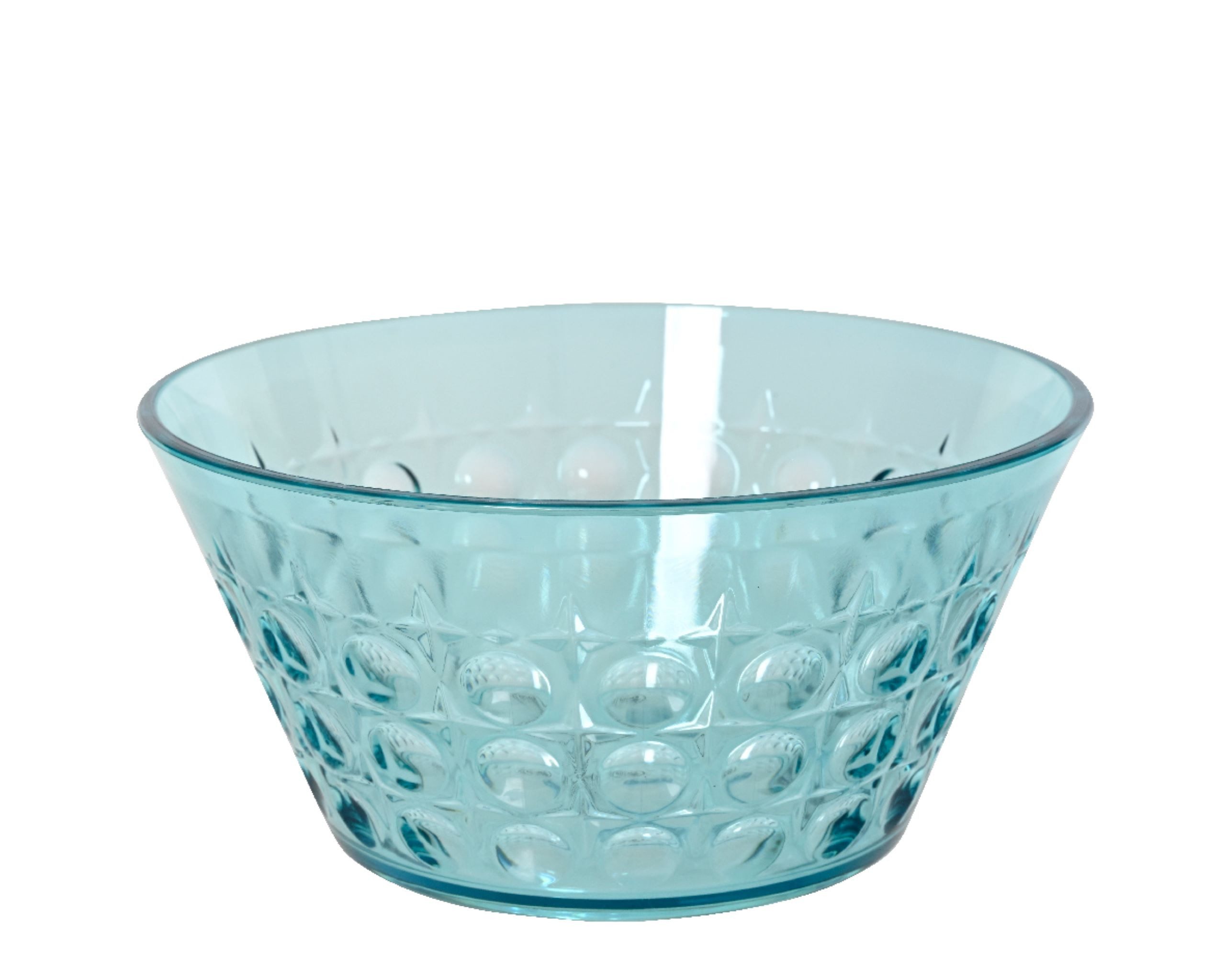 Decoris season decorations Schale, Kunststoff, Schale 15x7cm Kunststoff gemustert Transparent / Blau