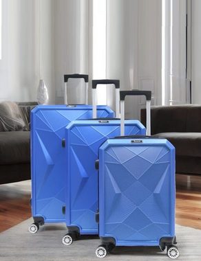 KESSMANN Kofferset Hartschalenkoffer Set 3 Teilig Kofferset M klein L mittel XL groß, 4 Rollen, (Koffer-Set, 3 tlg., Leichtgewicht Rollkoffer 360° Rollen Reisen Urlaub Reisekoffer Set), Trolley Gepäckset Hartschalenkoffer Urlaubskoffer Handgepäck Organizer