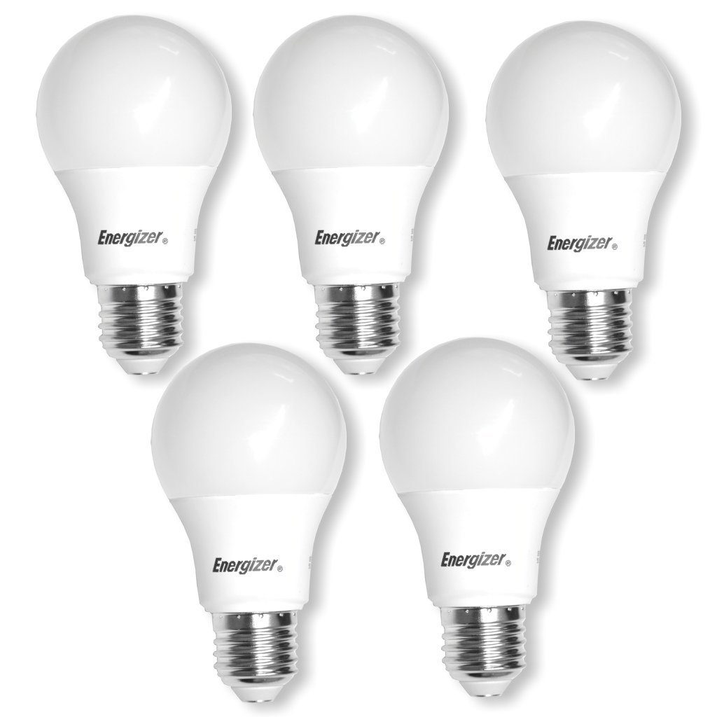 Energizer LED-Leuchtmittel 5 Stück Birne E27 4,9W, E27, 2700K (Warmweiß)