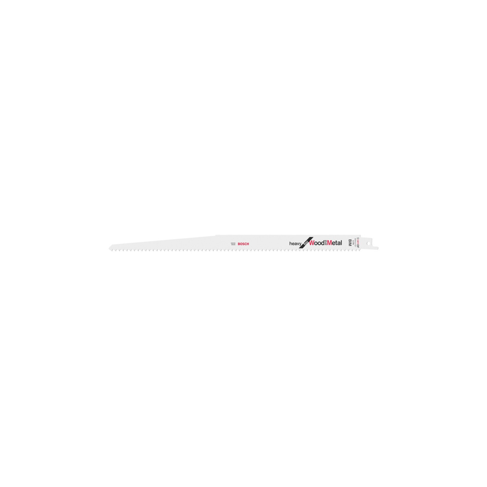 Bosch Professional Säbelsäge Bosch Säbelsägeblatt S 1411 DF, Heavy for Wood and Metall 25 Stk
