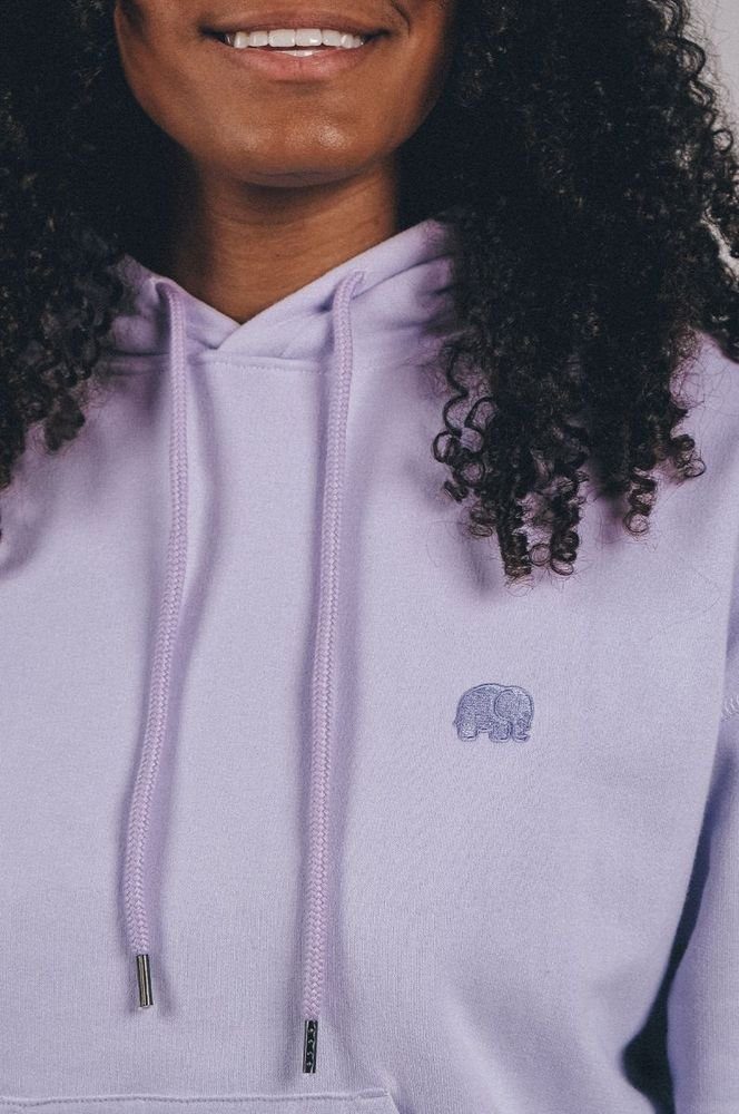 Trendsplant Rundhalspullover Women's Organic Essential Oversized Hoodie Lavender