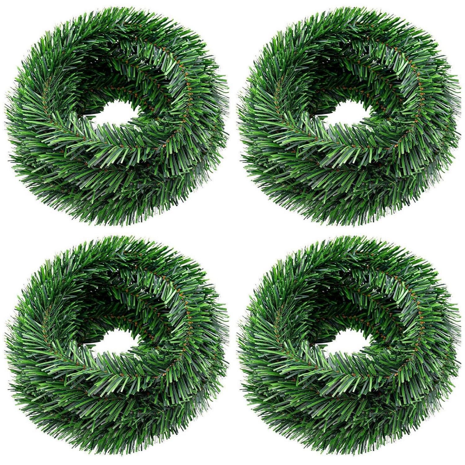 LuxusKollektion Girlanden Weihnachtsgirlande Künstlich Grün 22M (4Stk)
