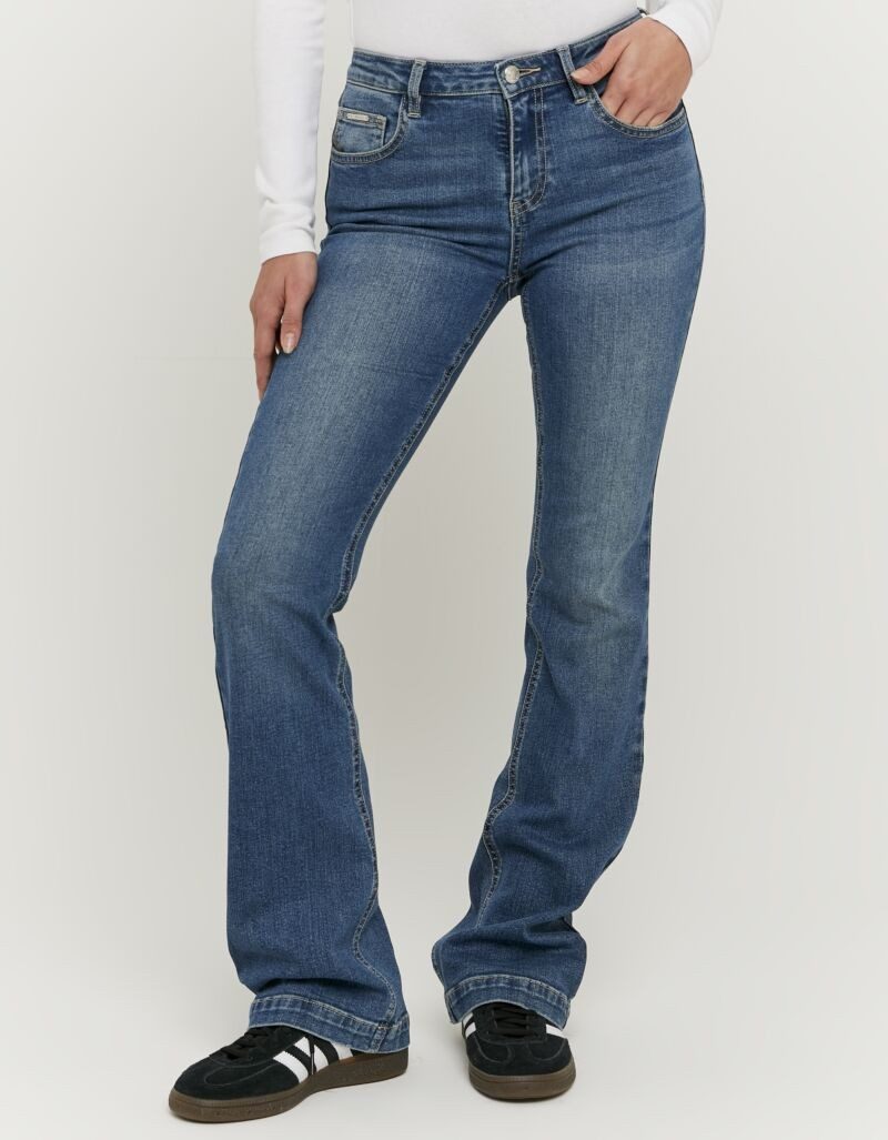 Tally Weijl Bootcut-Jeans SPADEBOOTY Baumwollmischung, Mid Waist