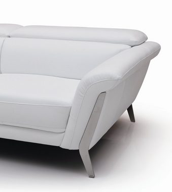 JVmoebel Sofa Weißer 3 Sitzer (ohne 2+1) Couch Polster XXL Big Sofas Leder, Made in Europe