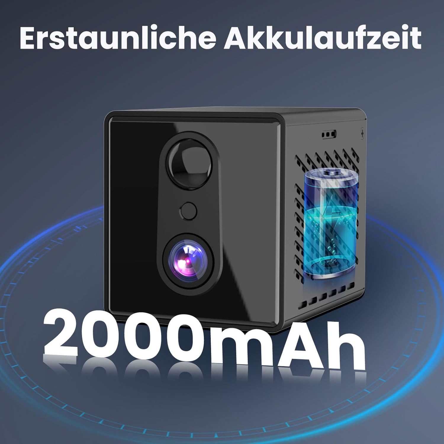 SpionProfi Überwachungskamera Wifi Mini Kamera Video 5G Wlan IP Nachtsicht Bewegungsmelder (1-tlg., 4K Mini Wlan Wifi Kamera mit kostenloser Live App)