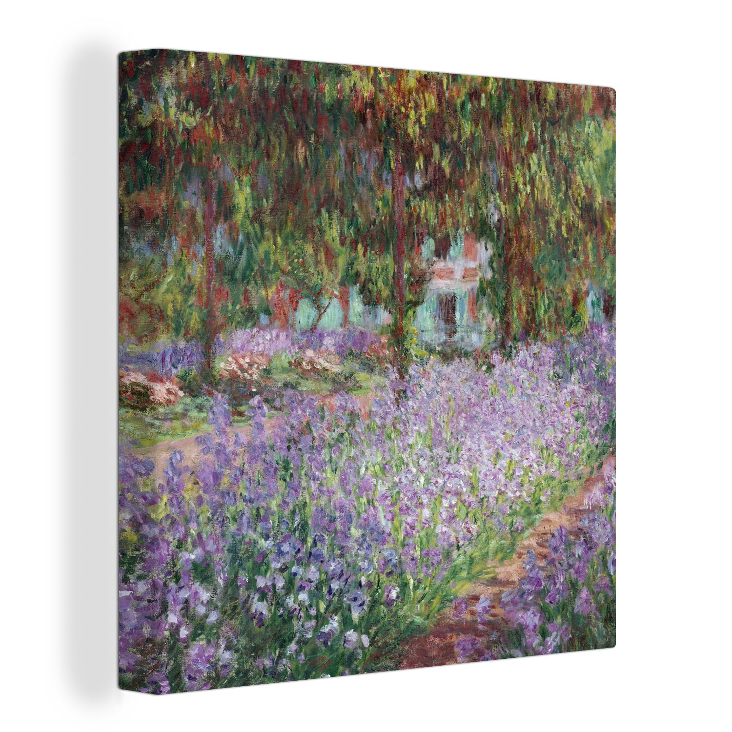 des St), Leinwand Giverny Monet, Claude Wohnzimmer Gemälde Bilder OneMillionCanvasses® für von - Der in Künstlers Leinwandbild Schlafzimmer (1 Garten