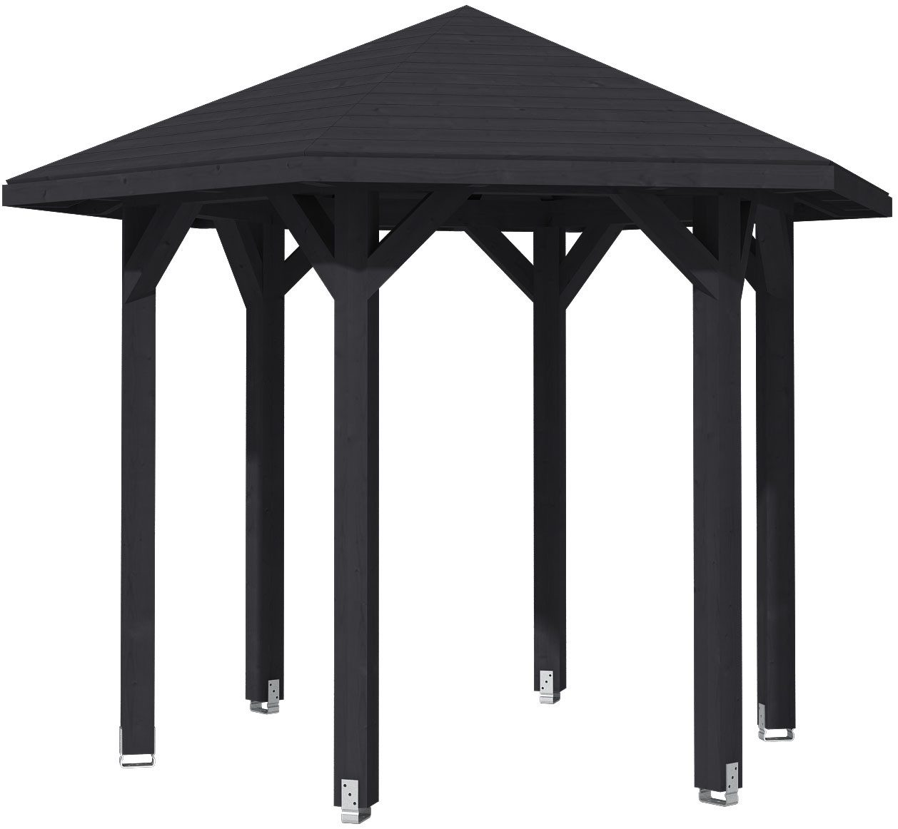 Skanholz Pavillon Nancy 1, 6-Eck, BxT: 360x312 cm