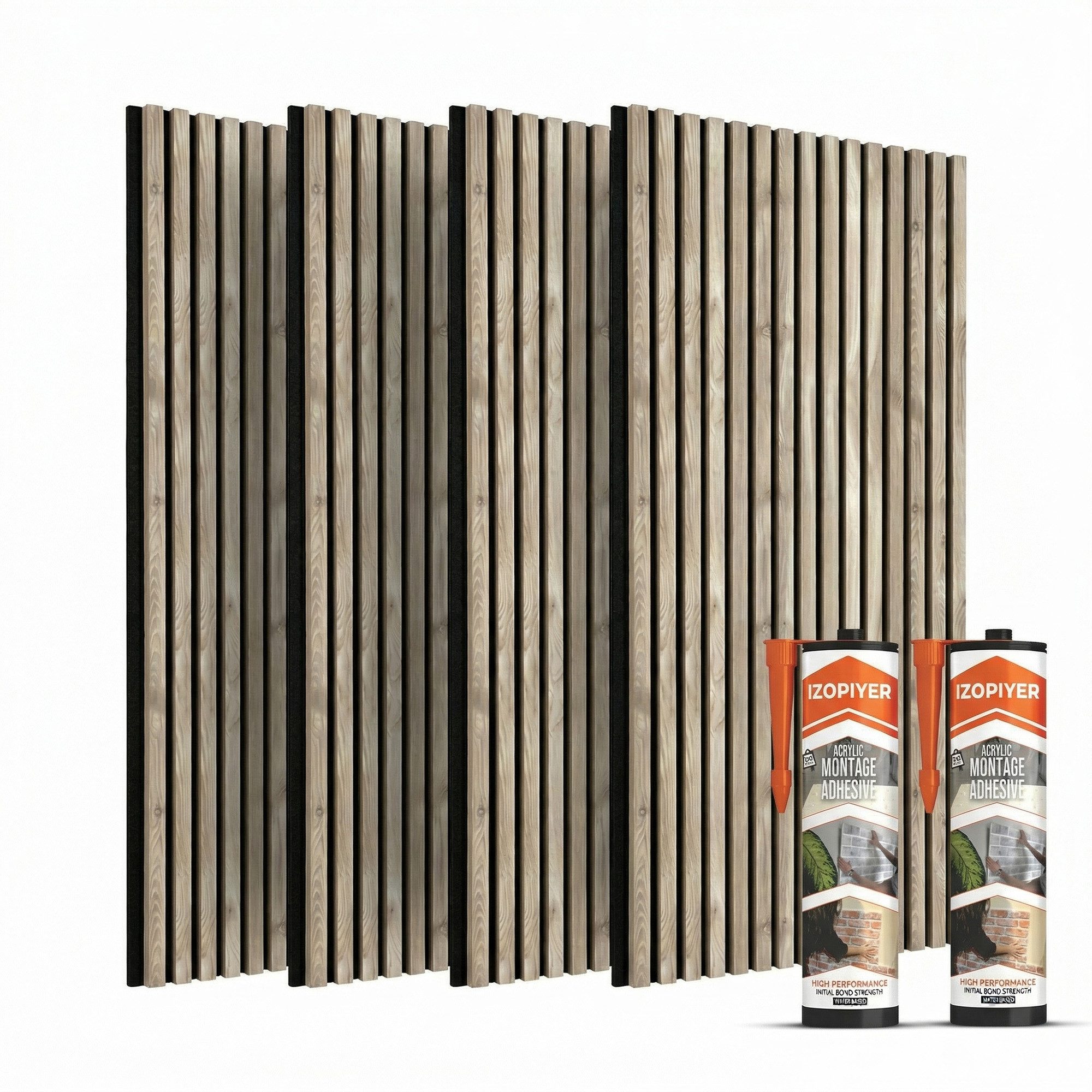 IZODEKOR 3D Wandpaneel IZODEKOR 3D Wandpaneele Holz Schalldämmung, Akustikpaneele, (Set) Schallabsorbierend, flexibel zuschneidbar
