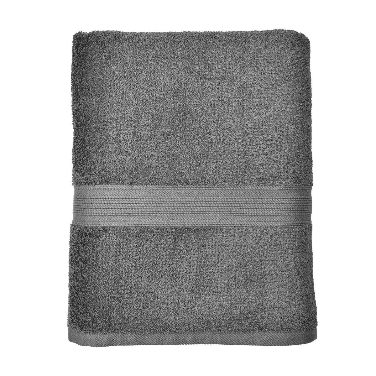 leevitex® Saunatuch Frottee XXL, (1-St), 80 x 200 cm, extra groß & saugfähig, Anthrazit/Grau