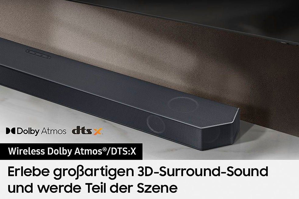 5.1.2-Kanal System, Sound Dolby Samsung Soundbar DTS:X) (360 & W, Atmos HW-Q810GC Kabelloses