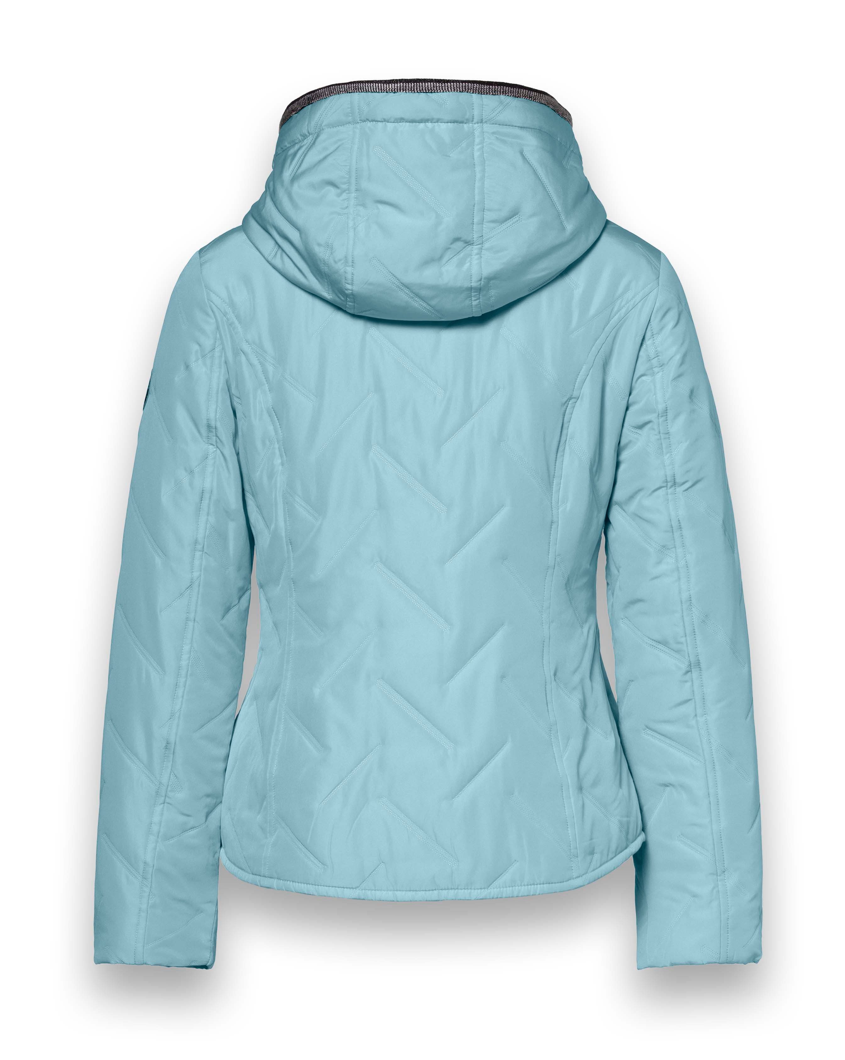 District Funktionsjacke Übergangsjacke Bluebell (mit Kapuze, wasserabweisend) aquablau Damen